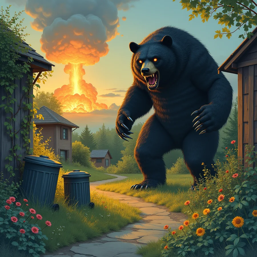 your bear, repainted in the selected world's art style