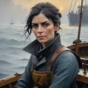 Nessa Cole, tide-skiff pilot — her real in-game portrait
